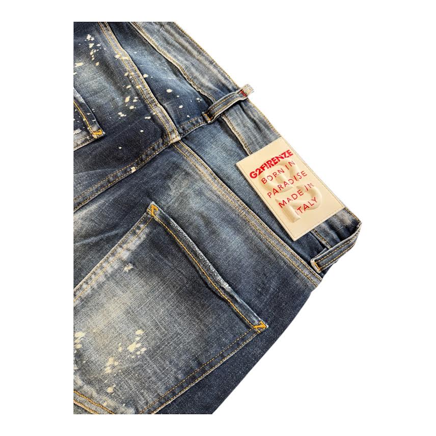 G2firenze jeans paint white