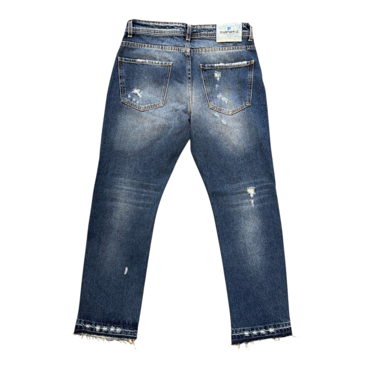 CIANOTIC jeans baggy uomo