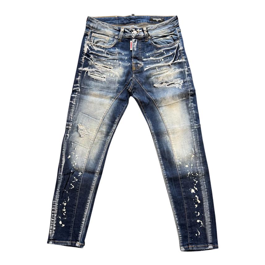 G2firenze jeans paint white
