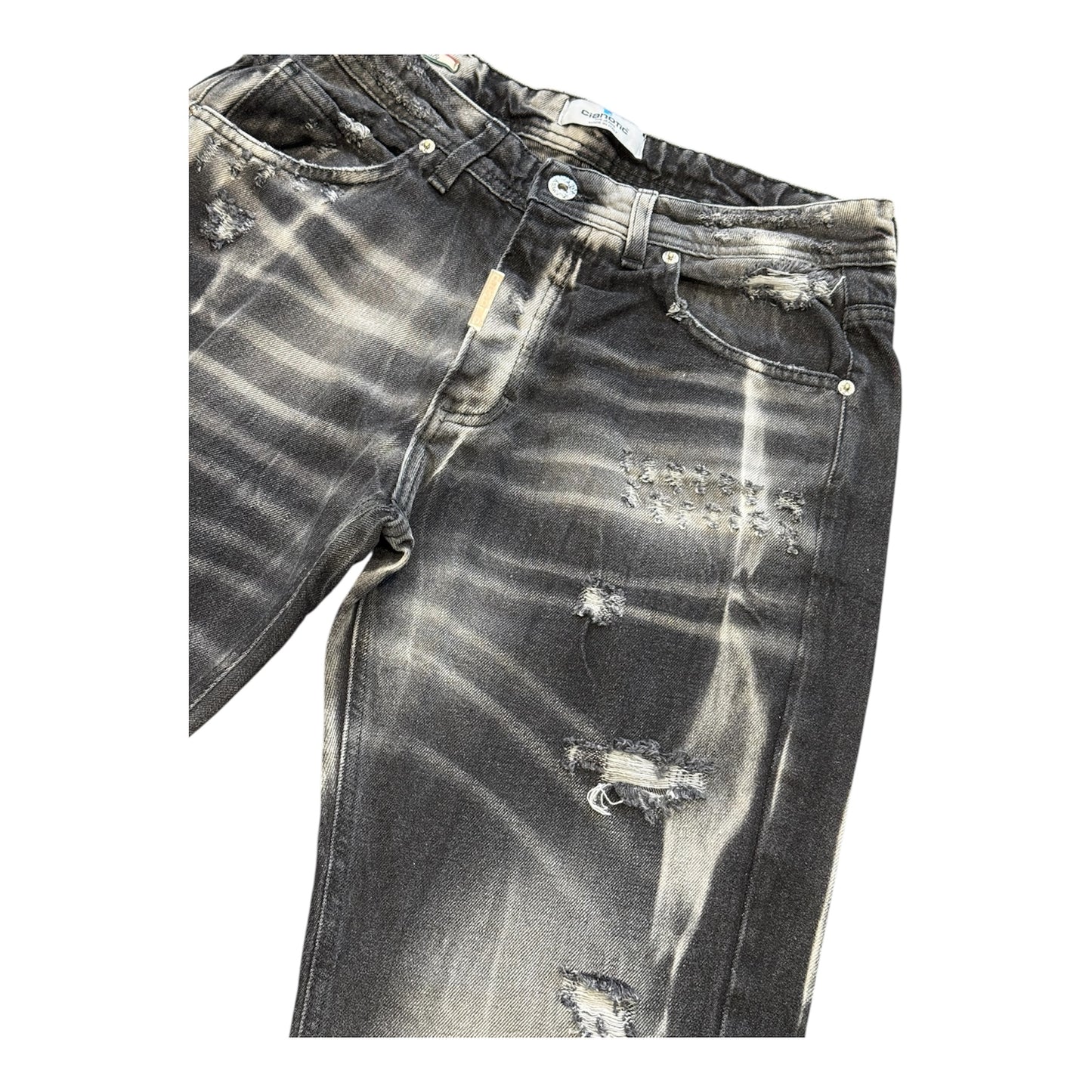 CIANOTIC jeans baggy uomo