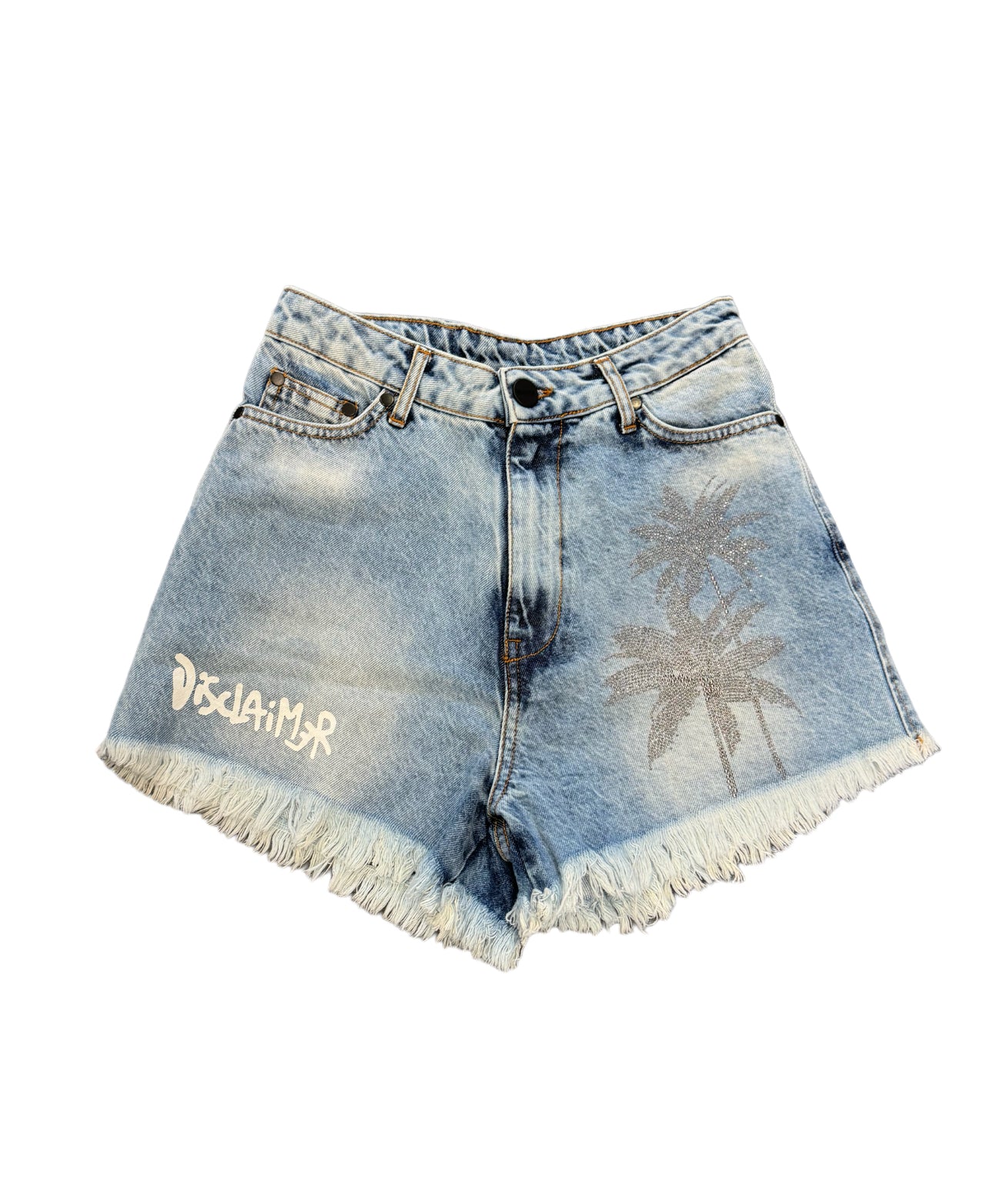 DISCLAIMER SHORTS DENIM DONNA