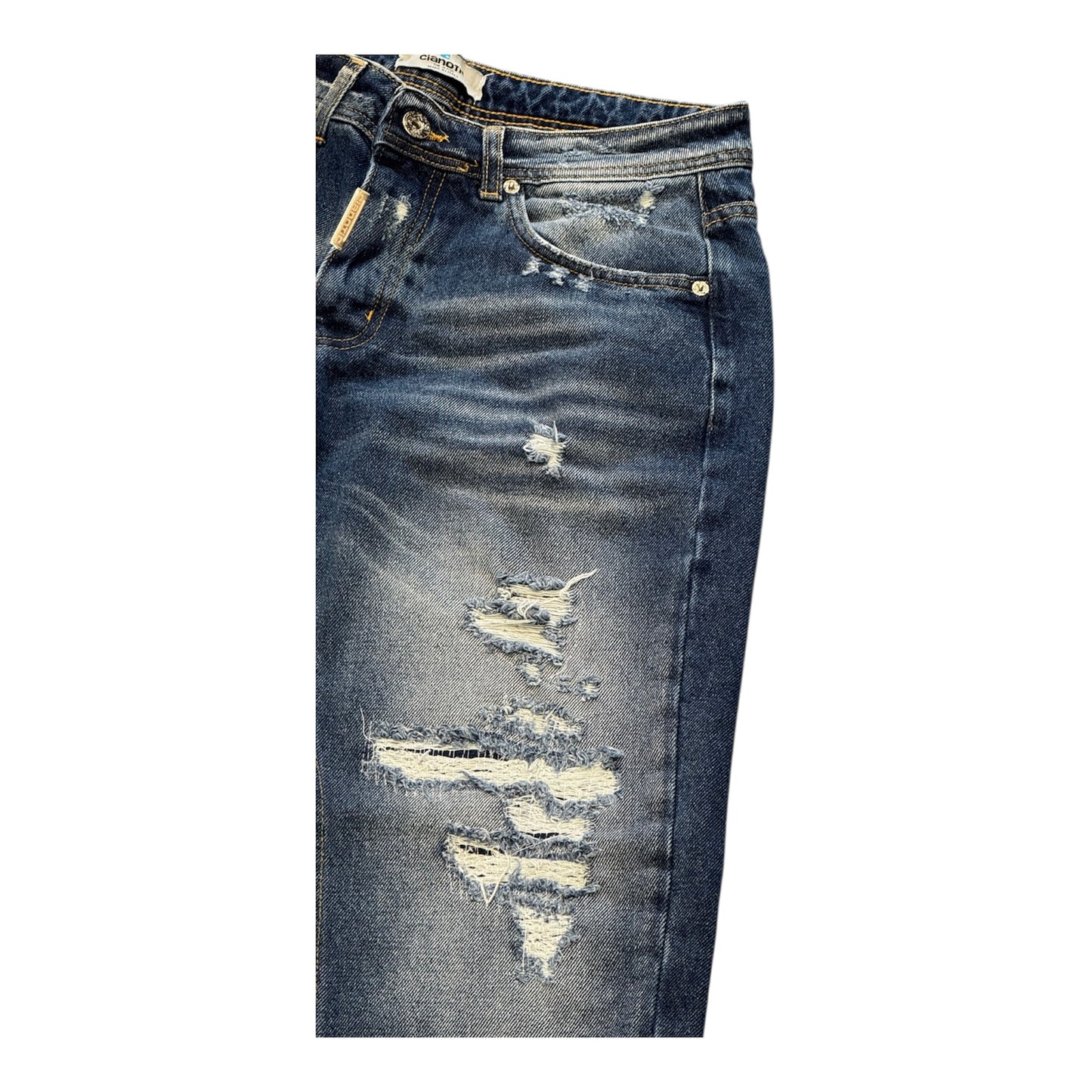 CIANOTIC jeans baggy uomo