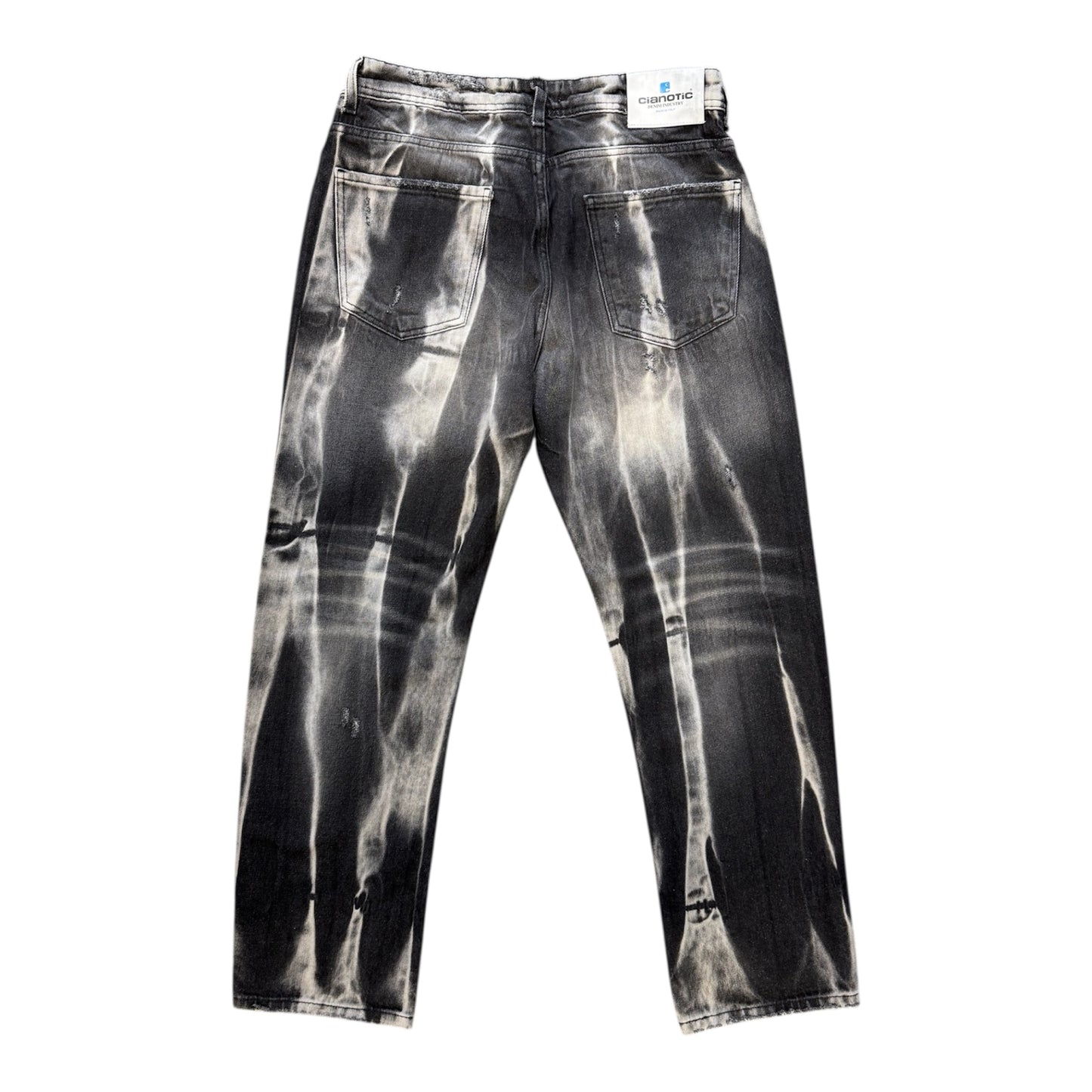 CIANOTIC jeans baggy uomo