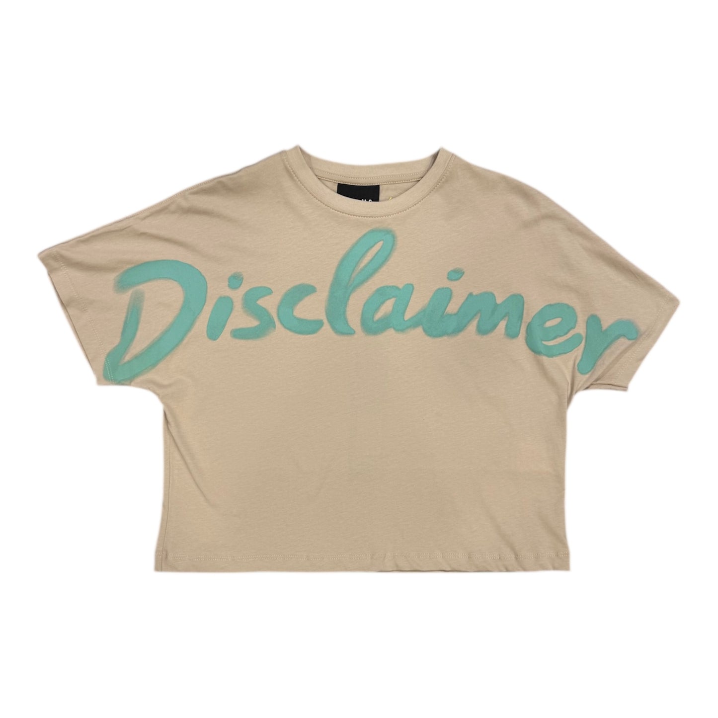 DISCLAIMER T-shirt crop