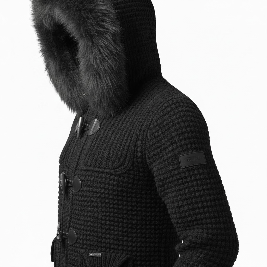 BARK cappotto con pelliccia
