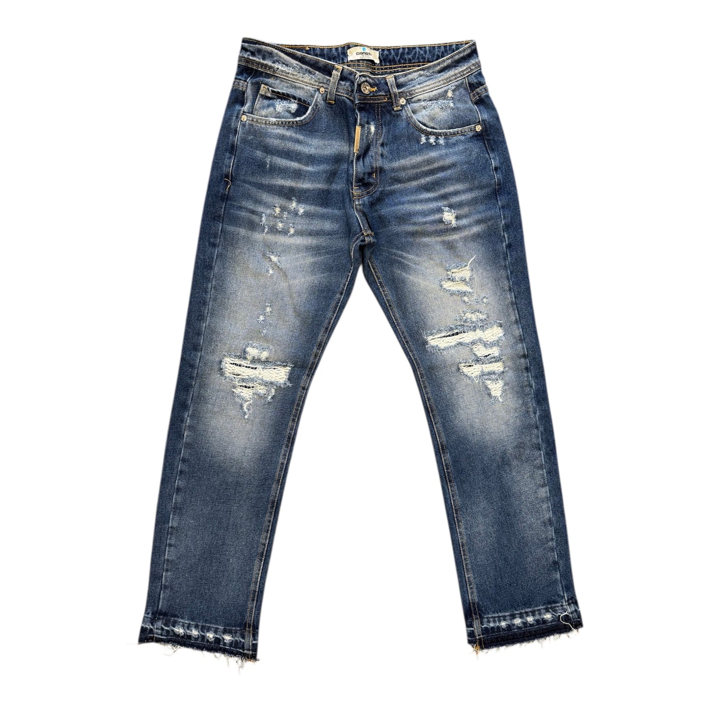 CIANOTIC jeans baggy uomo