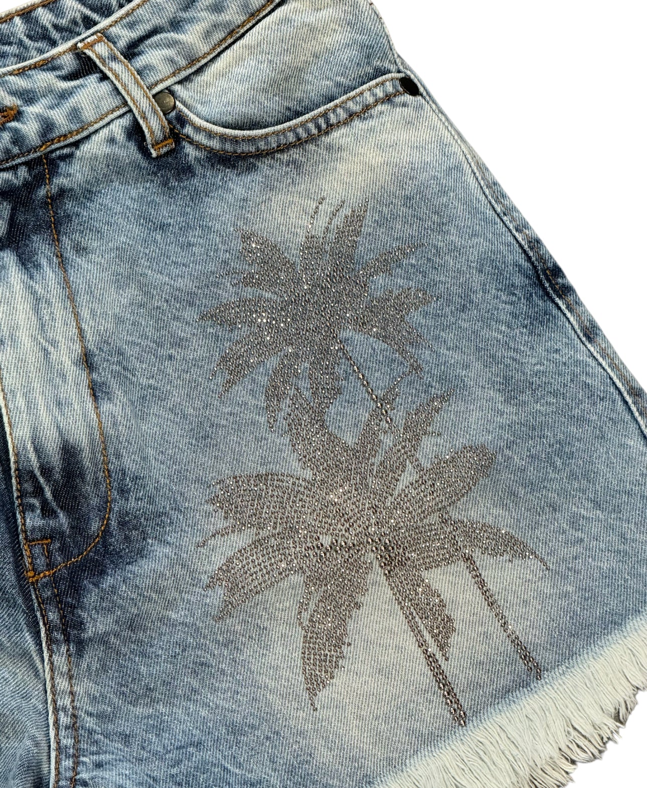 DISCLAIMER SHORTS DENIM DONNA