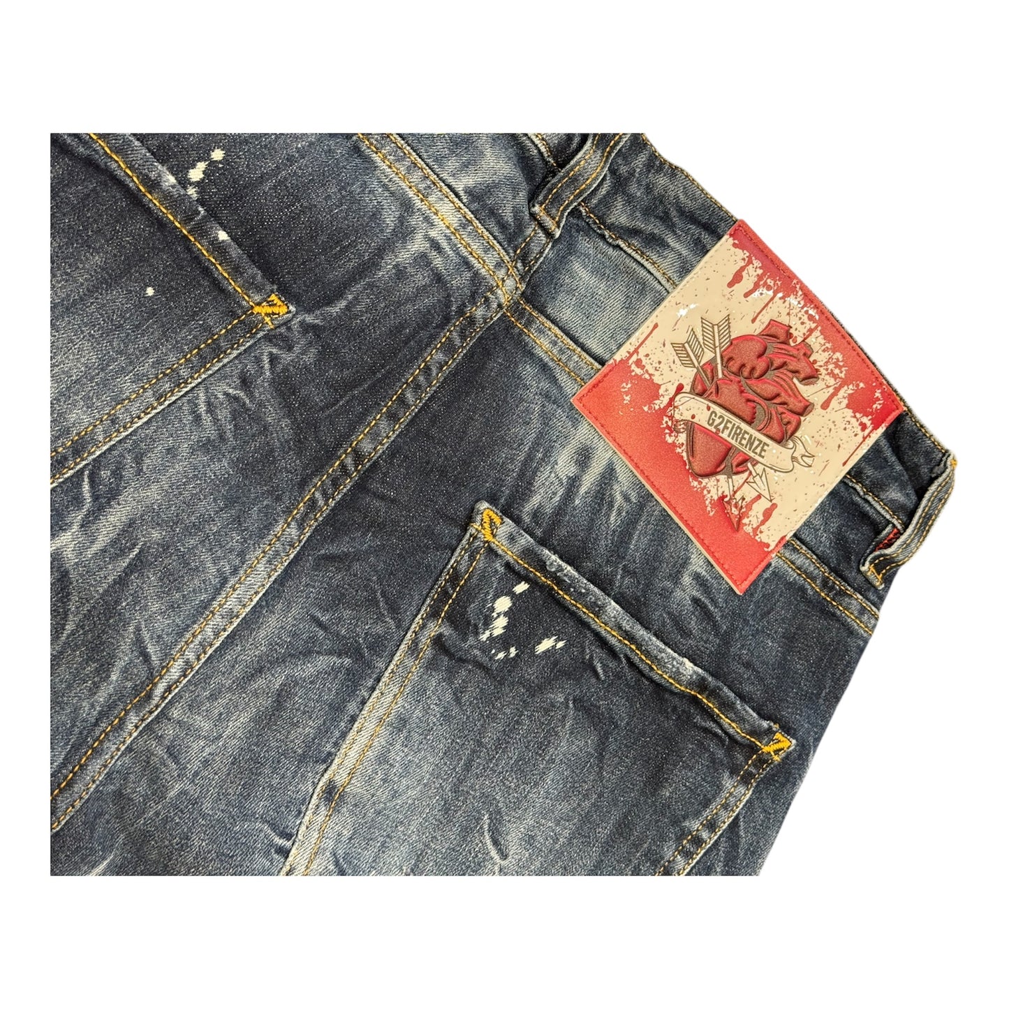 G2firenze short denim heart