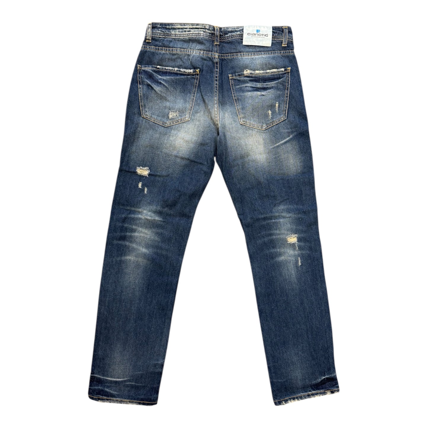 CIANOTIC jeans baggy uomo