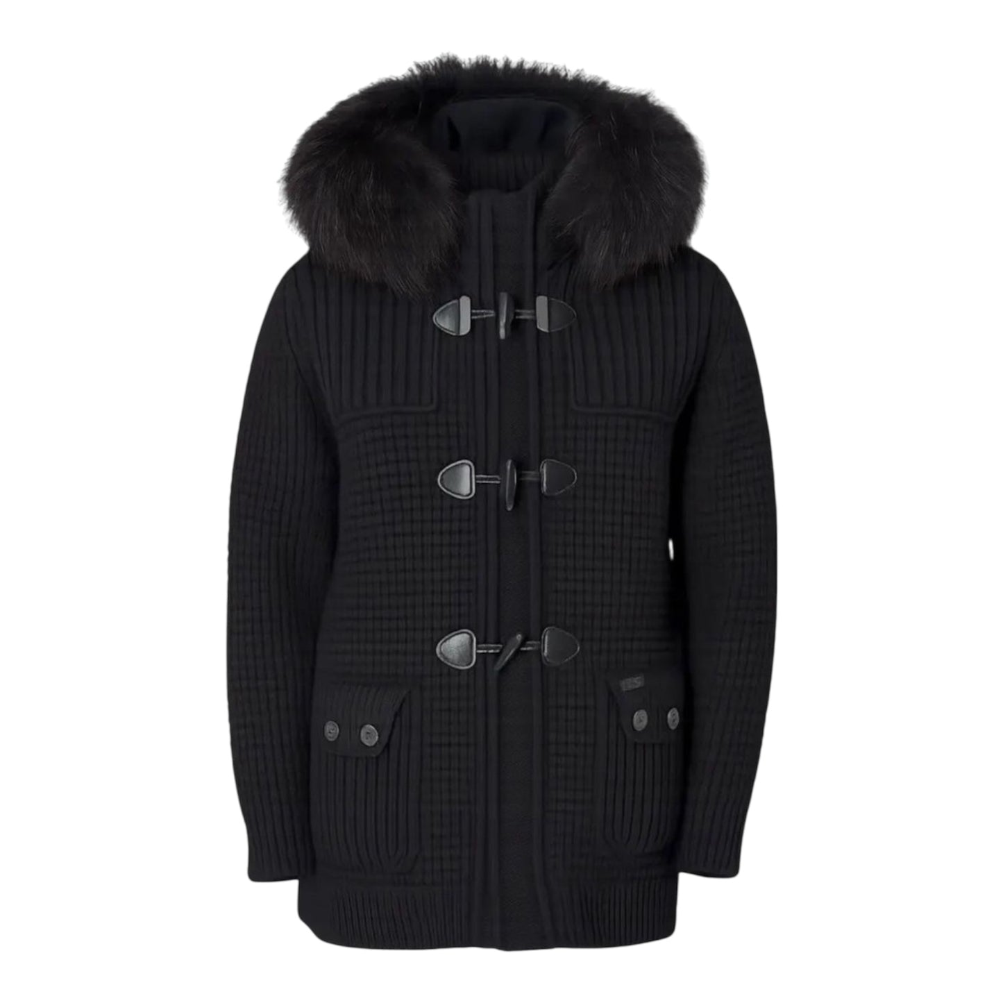 BARK cappotto pelliccia nera