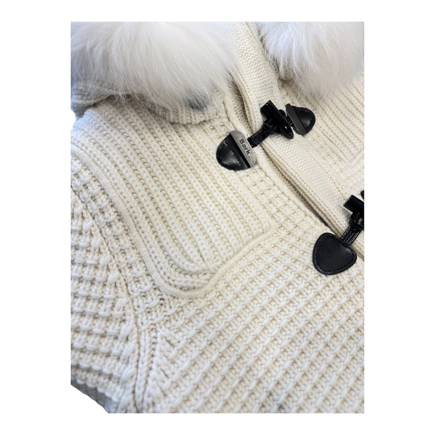 BARK cappotto pelliccia OFF WHITE