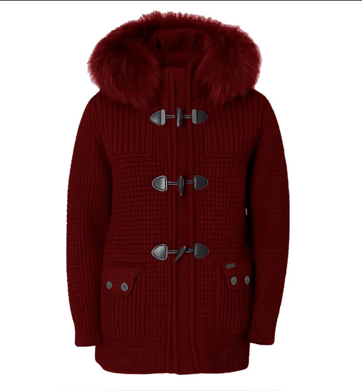 BARK cappotto pelliccia bordeaux