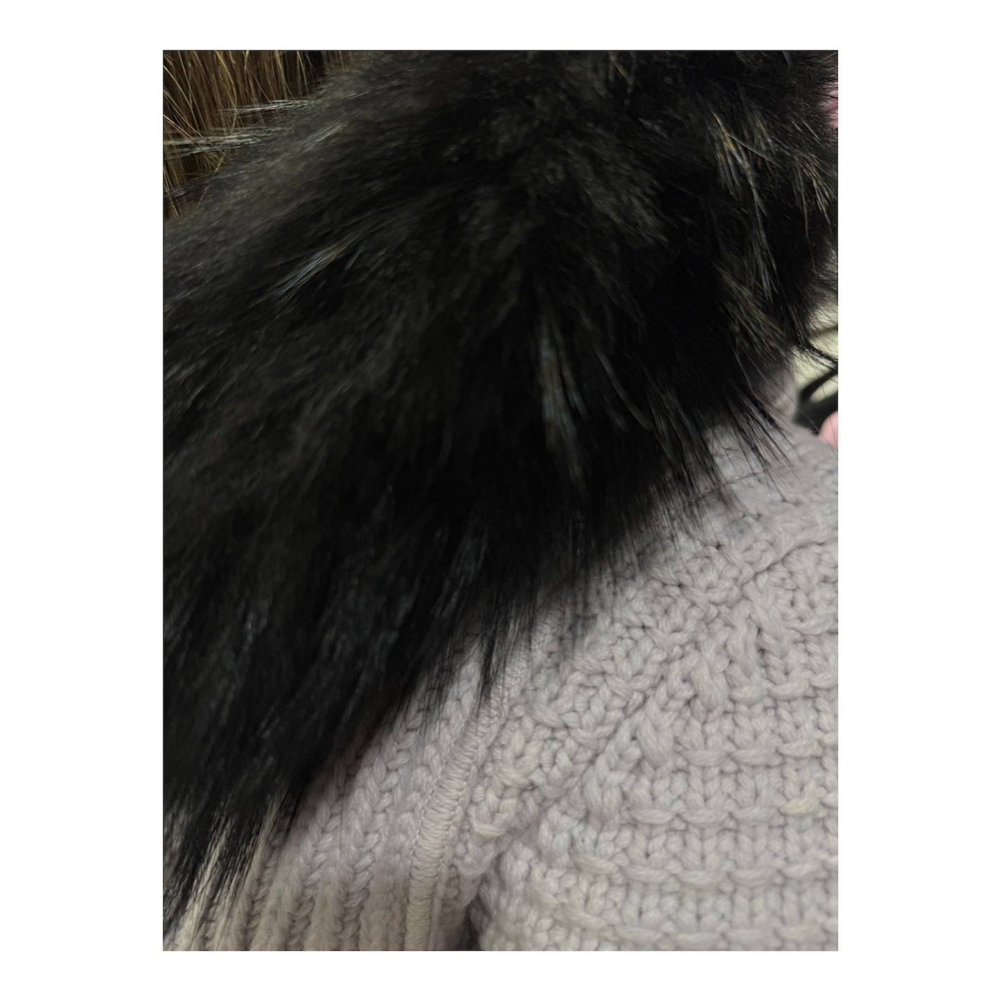 BARK cappotto pelliccia nera