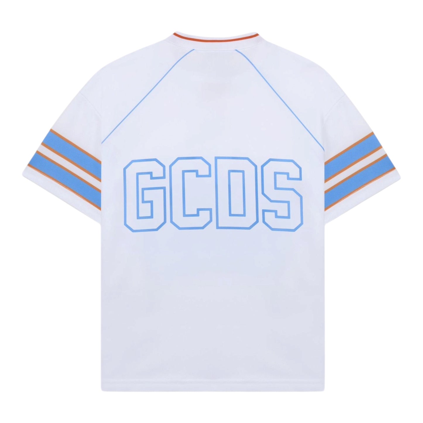 GCDS T-shirt loose soccer con scollo a V RAGAZZO