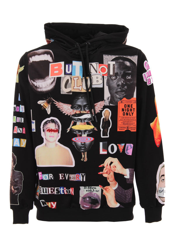 BUTNOT felpa in ciniglia uomo