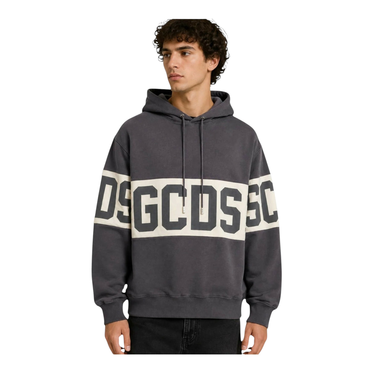 GCDS felpa con cappuccio Band logo