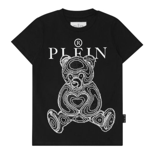 PLEIN T-shirt con cristalli teddy bear
