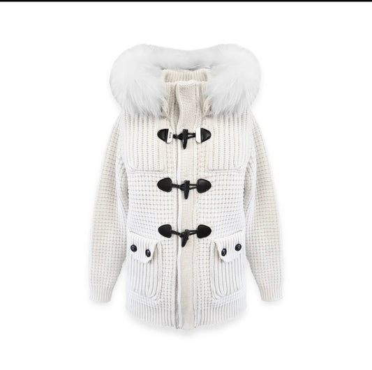 BARK cappotto pelliccia OFF WHITE