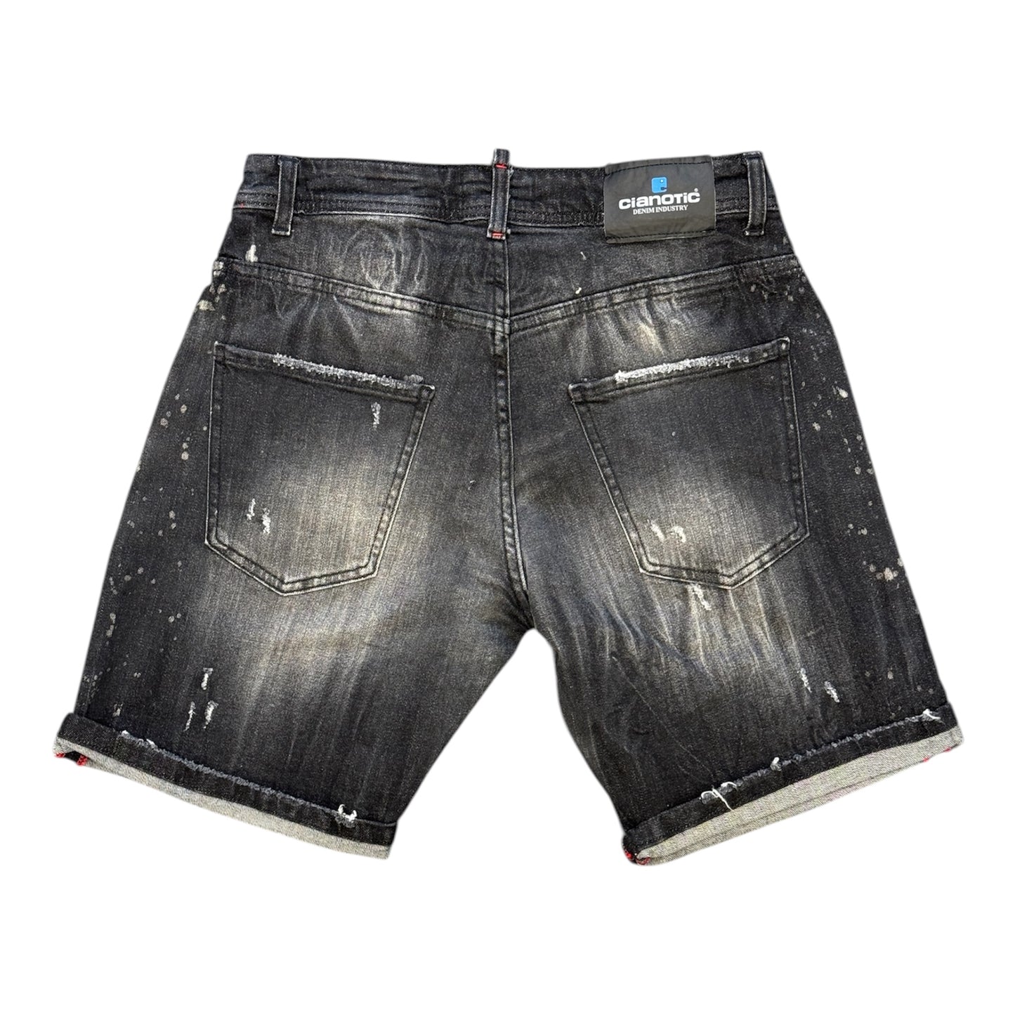 CIANOTIC Bermuda in jeans uomo