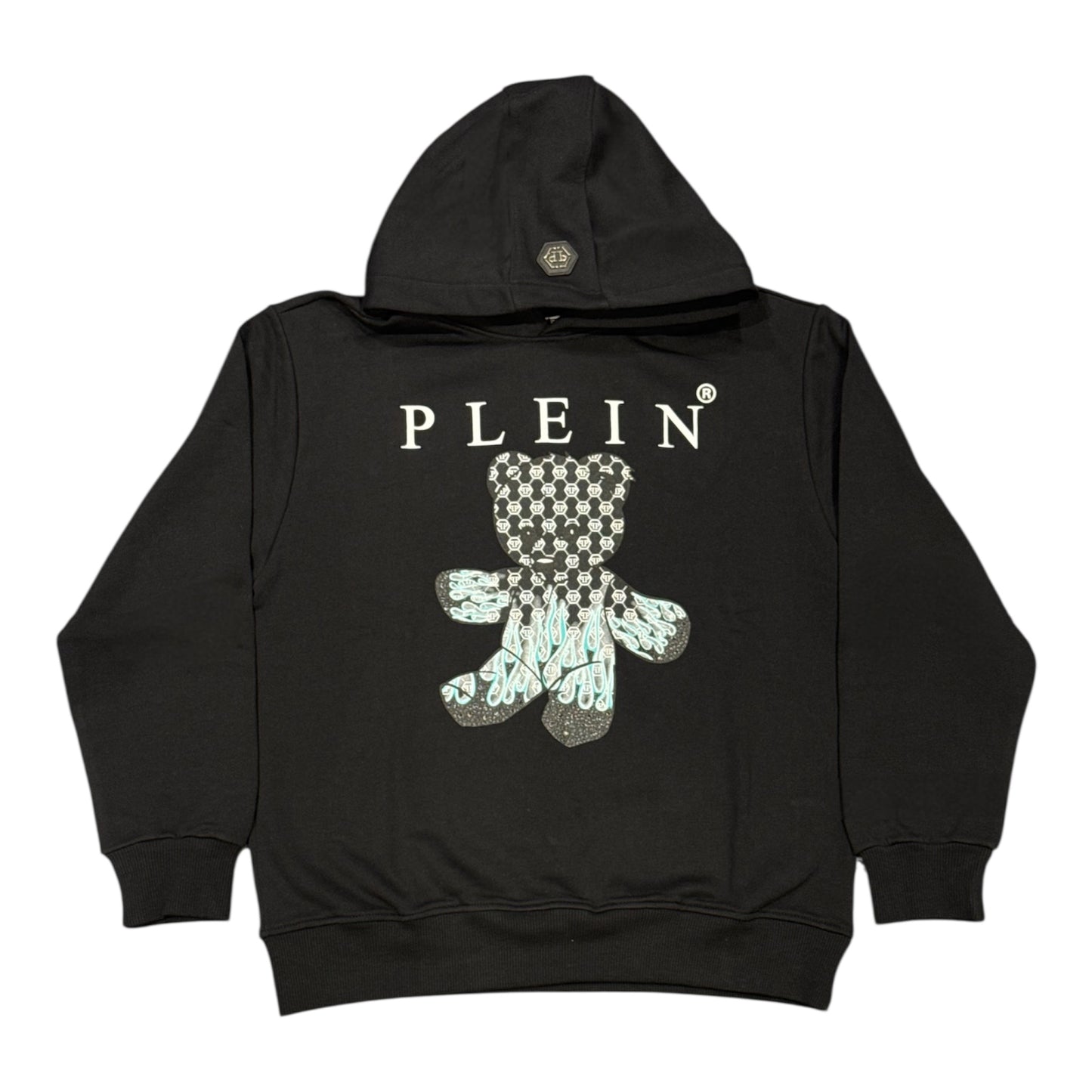 PHILIPP PLEIN junior felpa con cappuccio teddy bear unisex