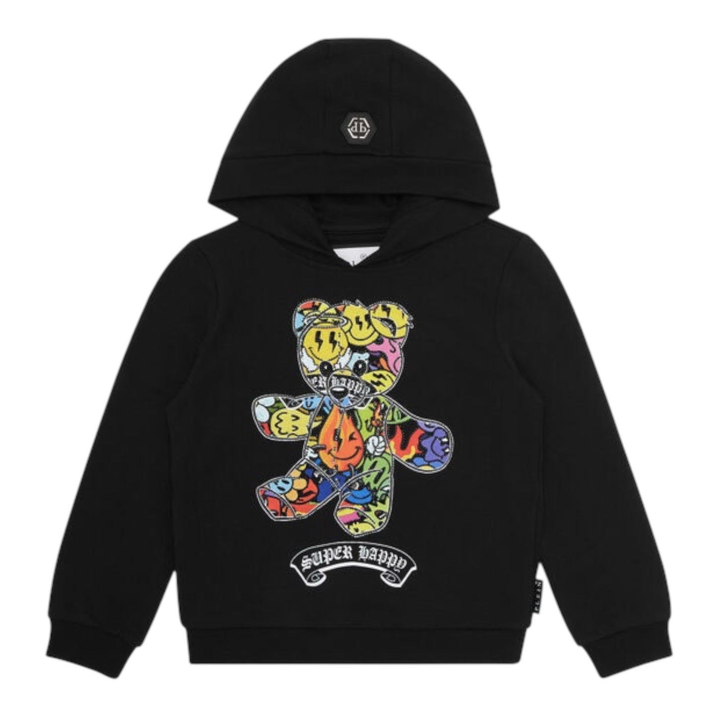 PLEIN felpa con cappuccio  strass teddy bear