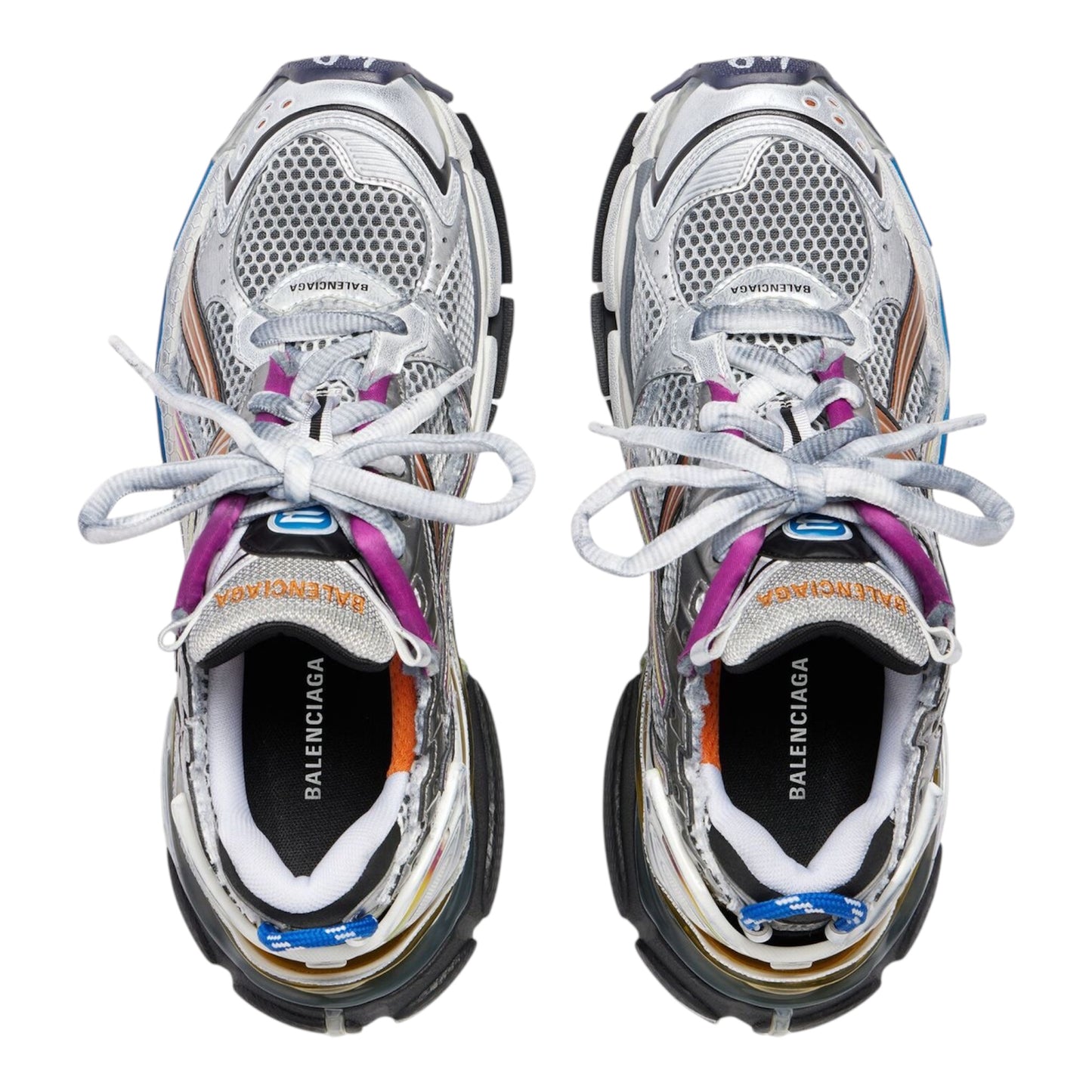 BALENCIAGA sneakers runner in grigio multicolore