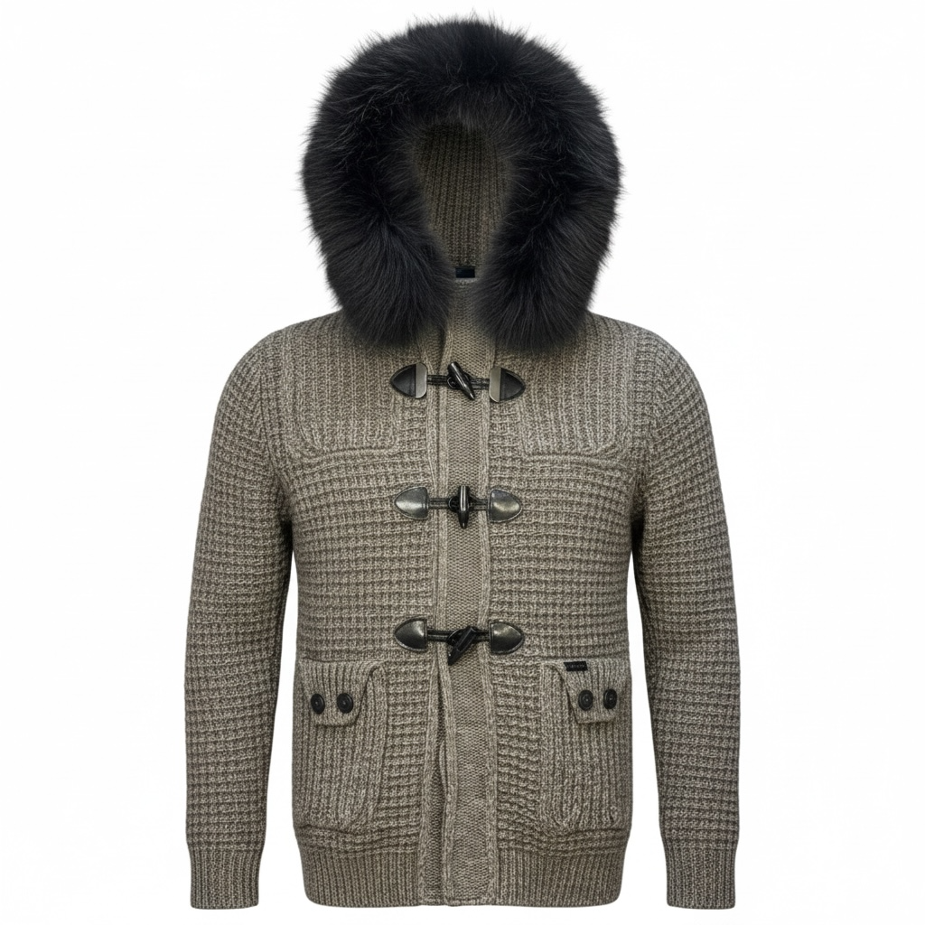 BARK cappotto con pelliccia