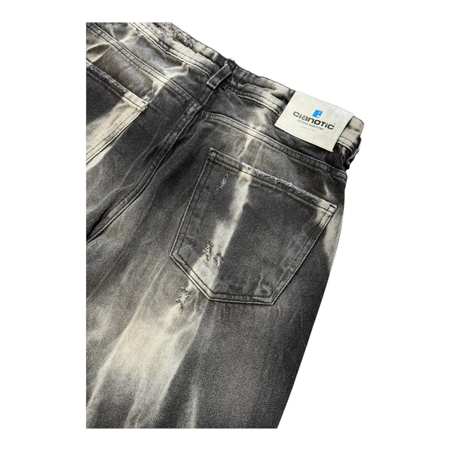 CIANOTIC jeans baggy uomo