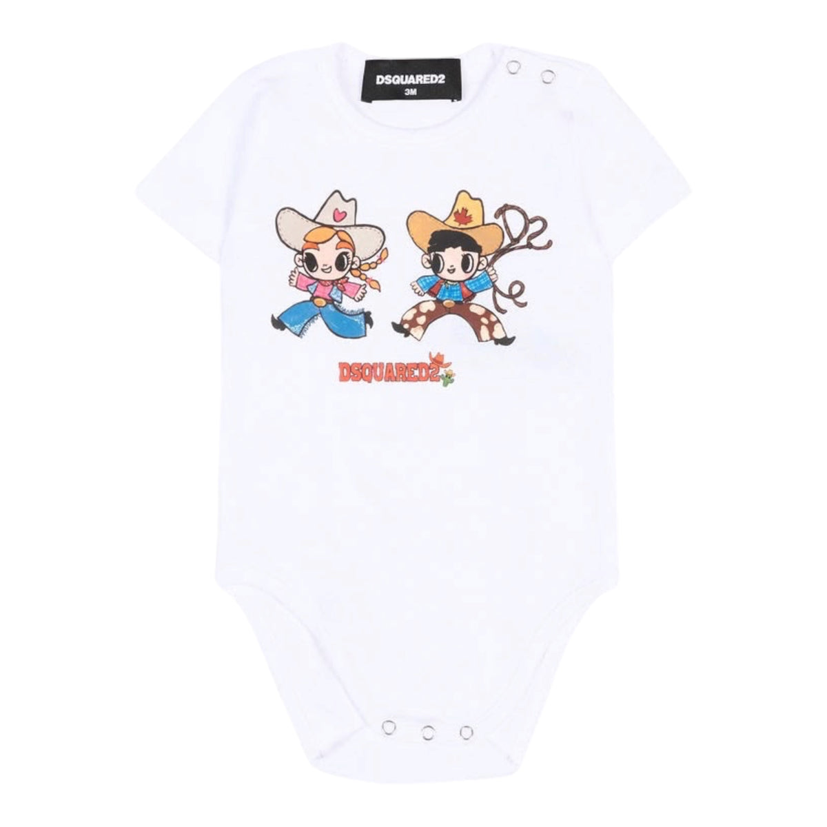 DSQUARED2 set body manica corta con logo