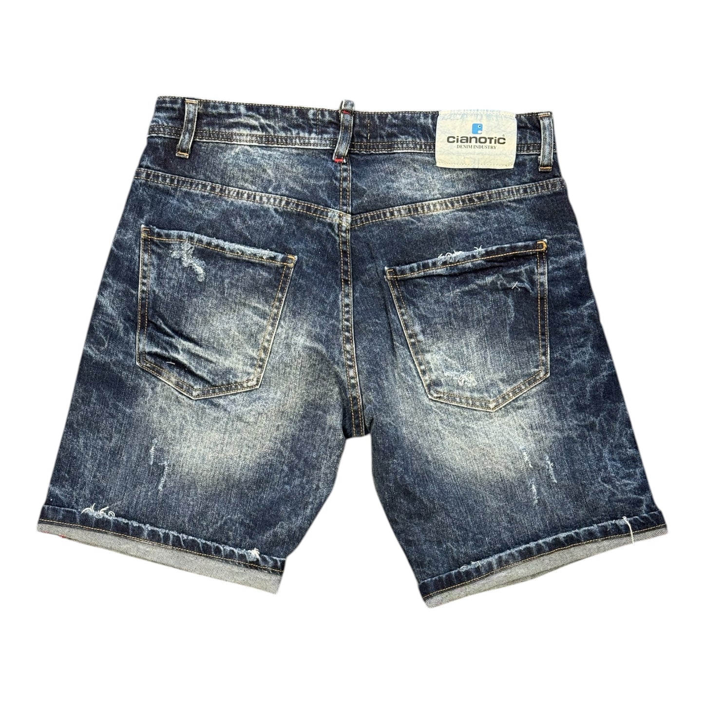 CIANOTIC Bermuda in jeans uomo