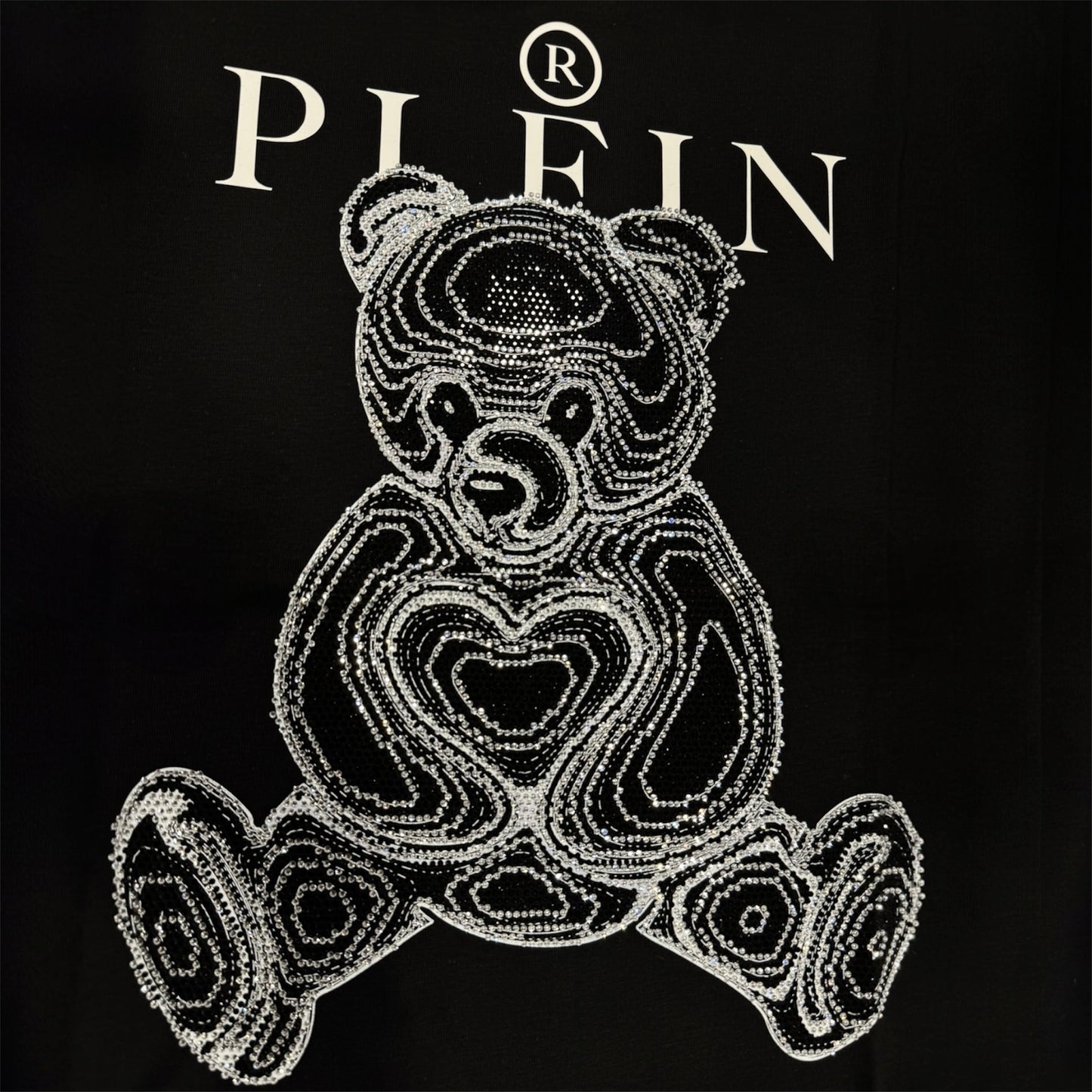 PLEIN T-shirt con cristalli teddy bear