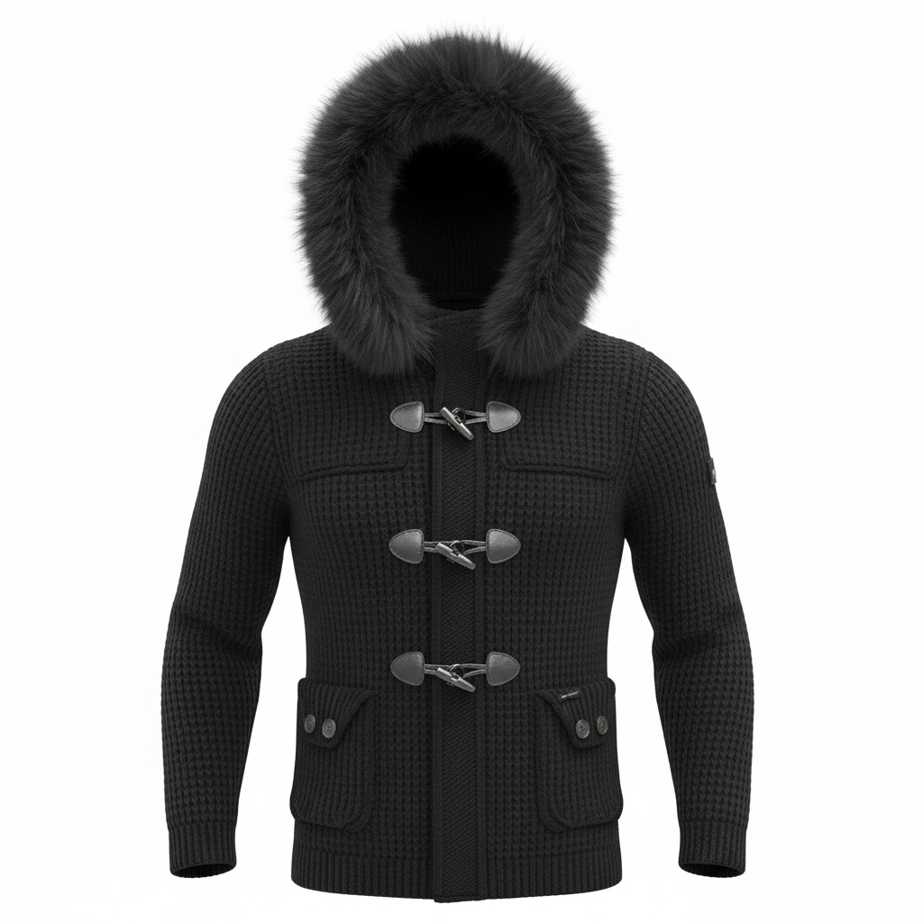 BARK cappotto con pelliccia