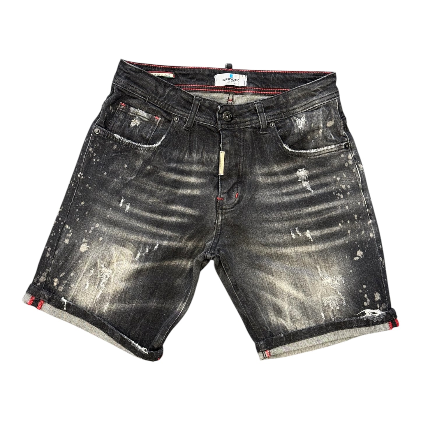 CIANOTIC Bermuda in jeans uomo