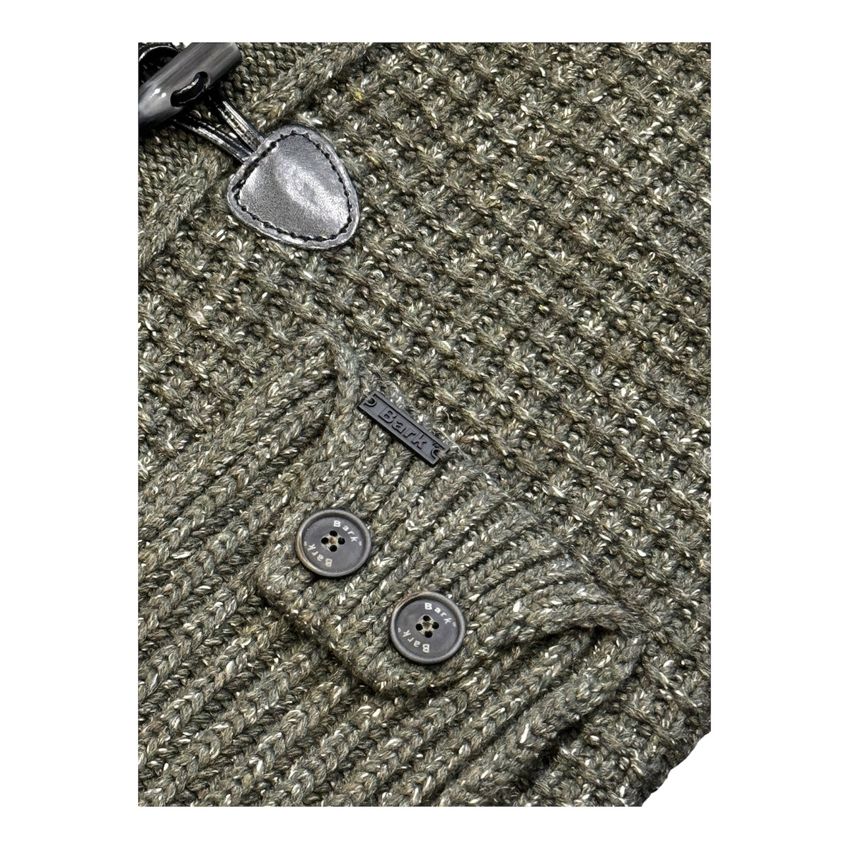 BARK cappotto con pelliccia Khaki