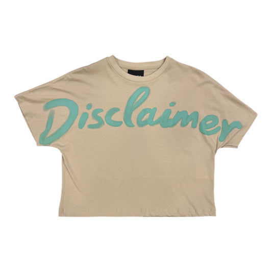 DISCLAIMER T-shirt crop
