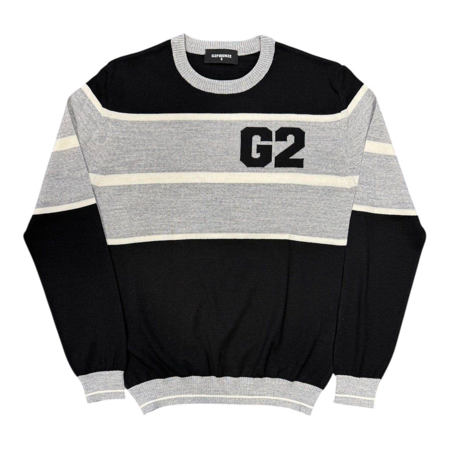 G2firenze maglione rigato girocollo