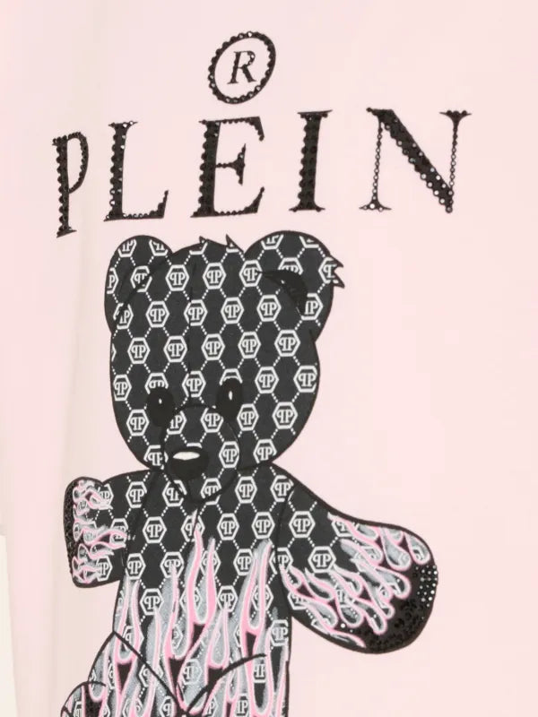 PHILIPP PLEIN junior T-shirt con stampa teddy bear