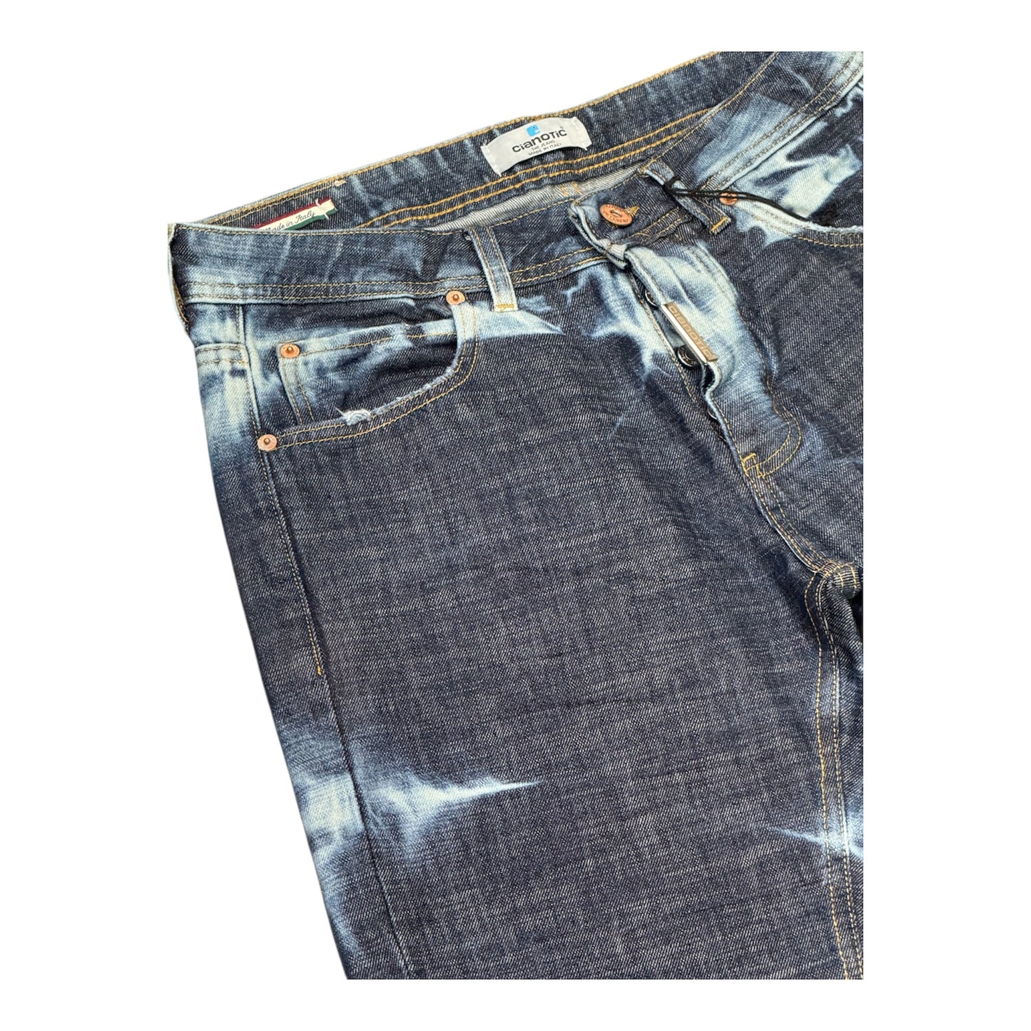 CIANOTIC jeans baggy uomo