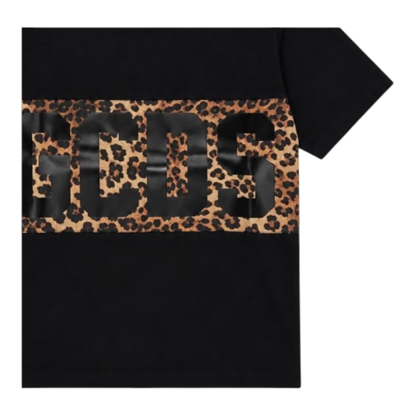 GCDS T-shirt con stampa leopardata
