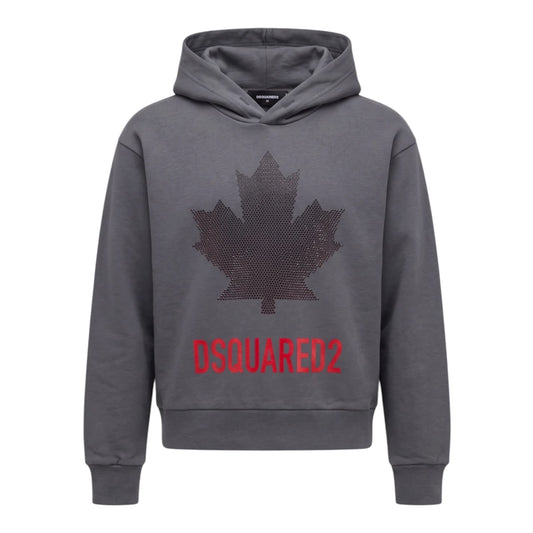 DSQUARED2 felpa con cappuccio e logo