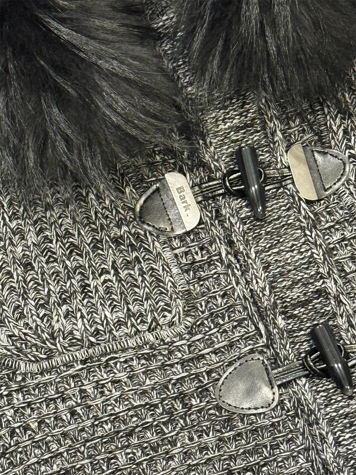 BARK cappotto con pelliccia