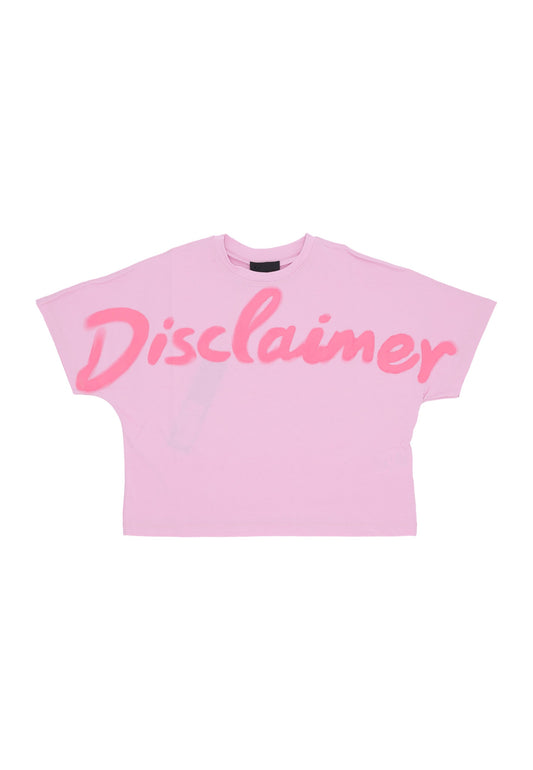 DISCLAIMER T-shirt crop