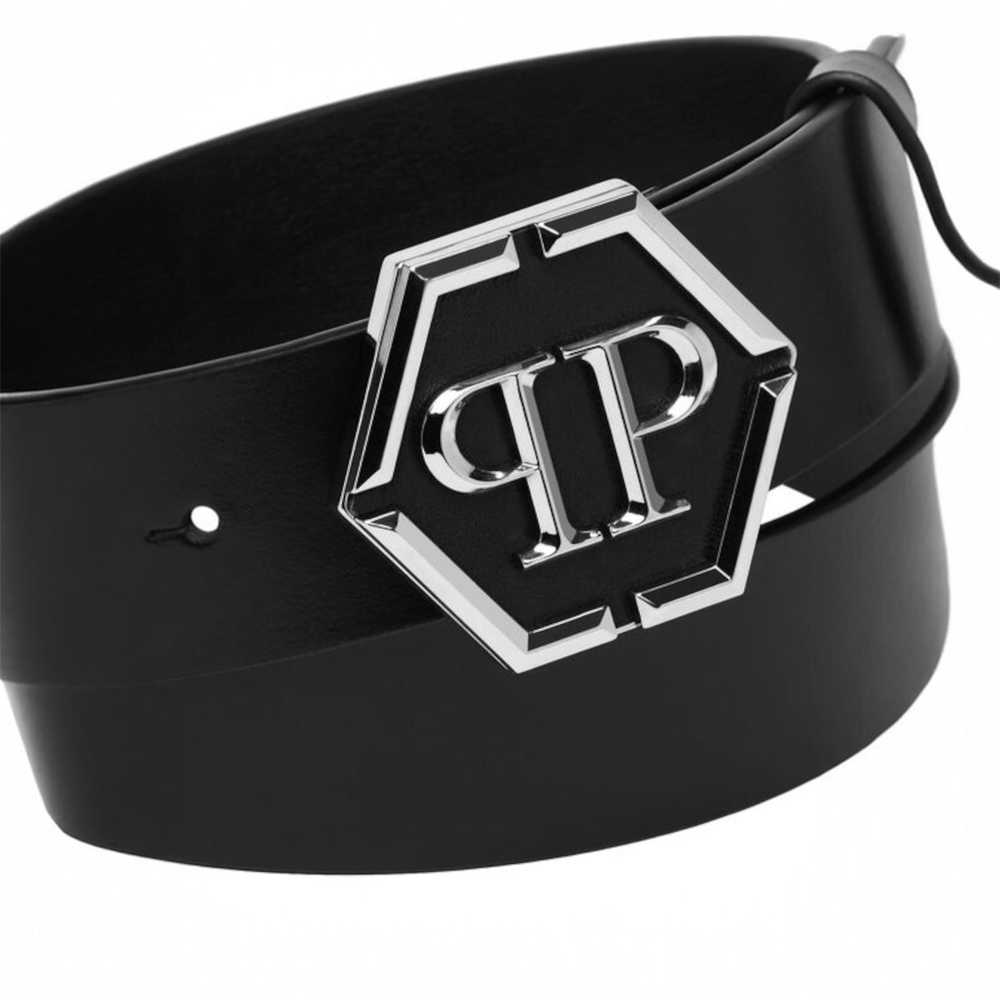 PLEIN cintura in pelle