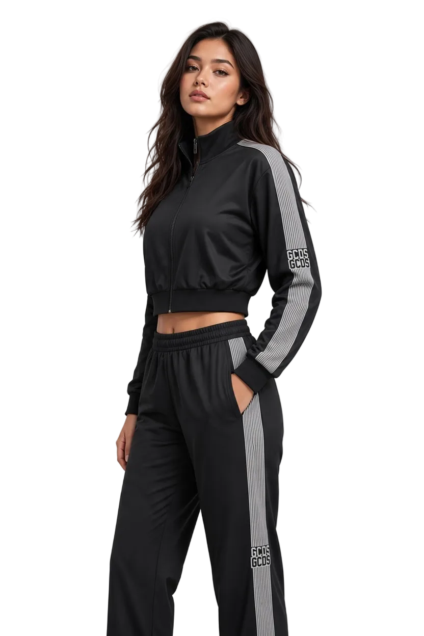 GCDS block crop track top