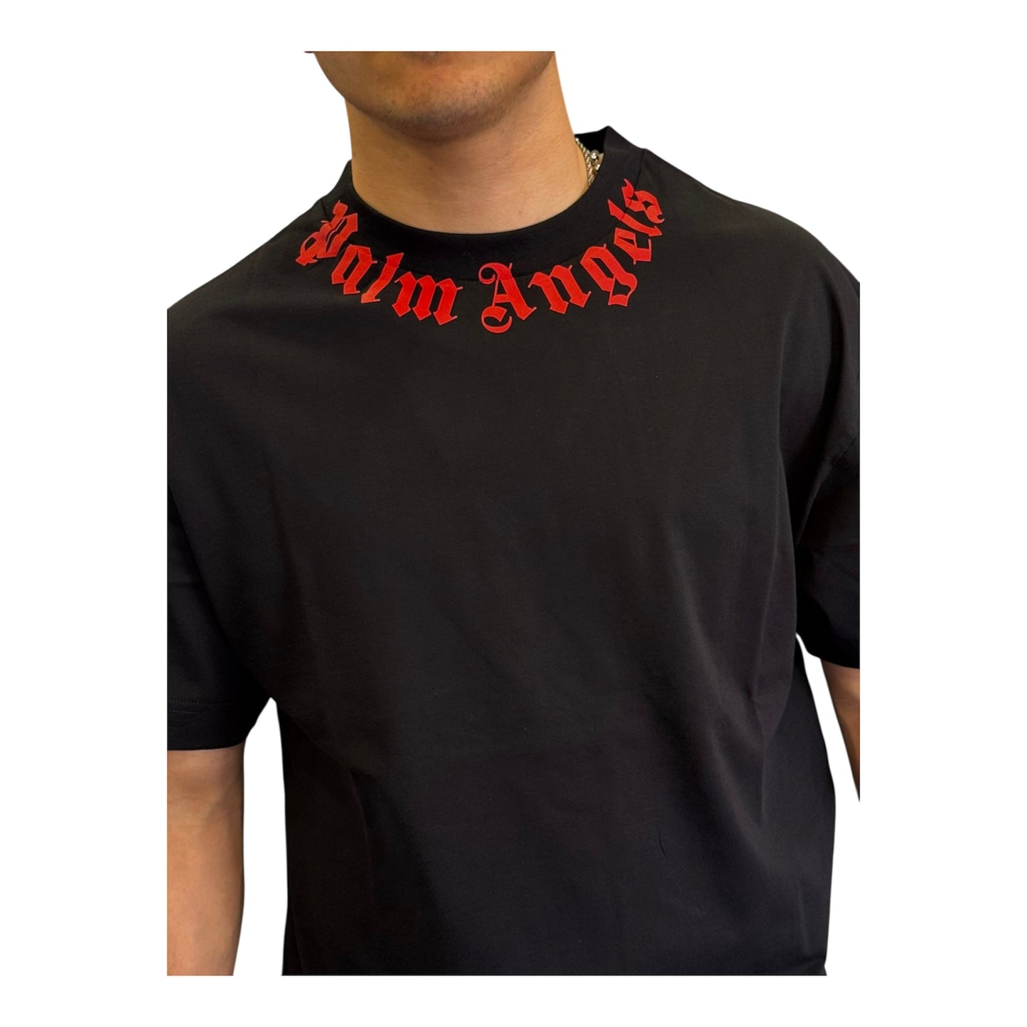 PALM Angels Neck Logo T-Shirt