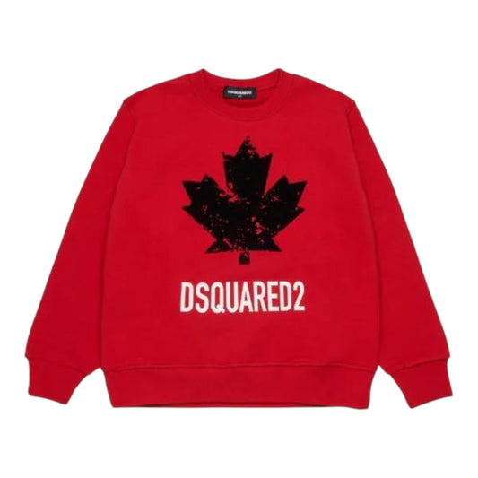 DSQUARED2 felpa maple leaf