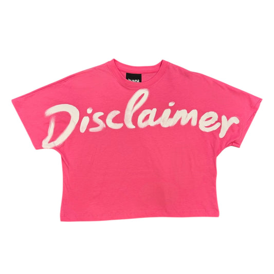 DISCLAIMER T-shirt crop