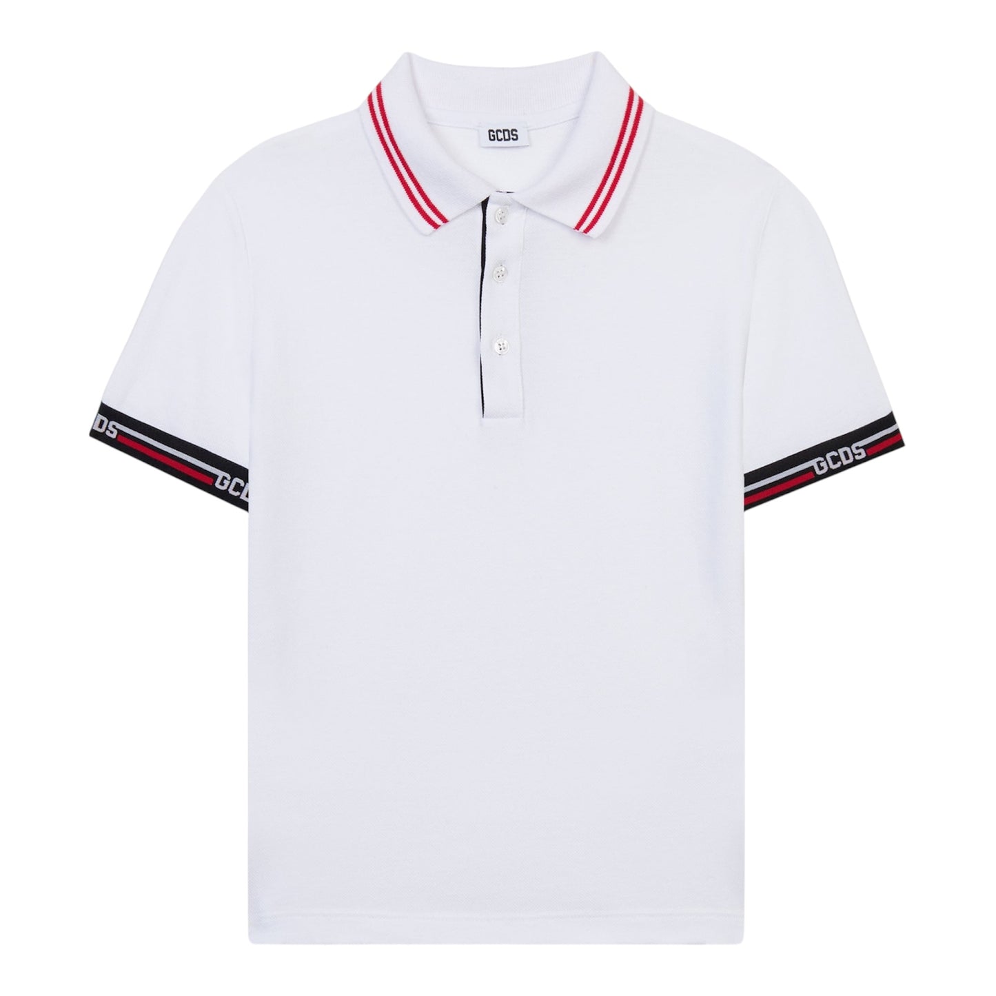 GCDS polo con logo sulle maniche