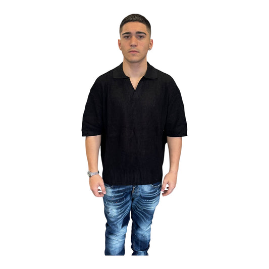 CIANOTIC polo traforata uomo