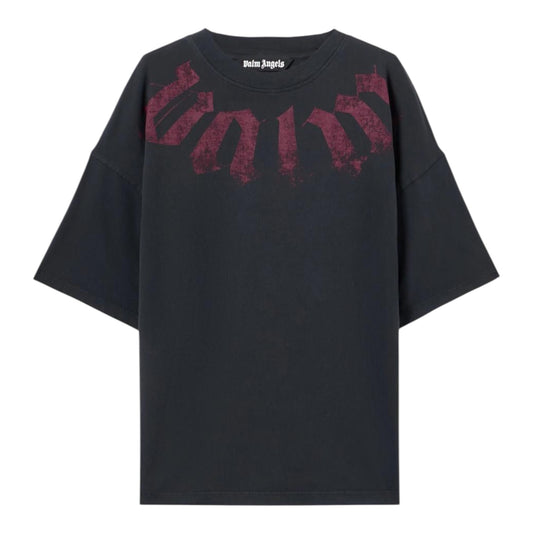 PALM ANGELS T-shirt big neck loose logo